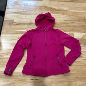 Lands’ End Polartec Power Stretch Fuchsia Hoodie
